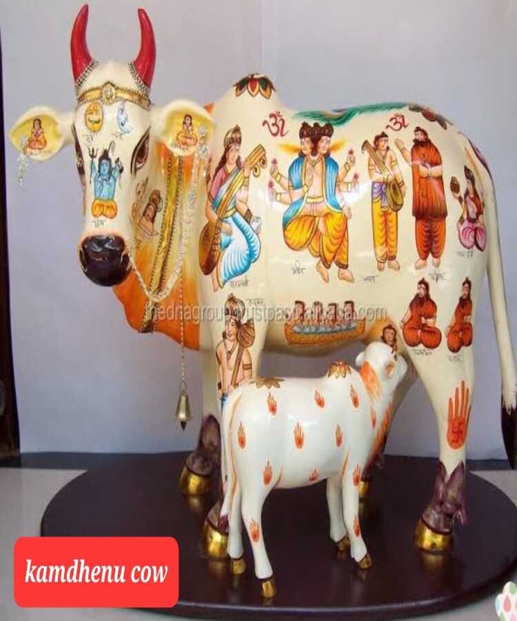 Manufacturer, Exporter, Importer, Supplier, Wholesaler, Retailer, Trader of Kamdhenu Cow Statue in New Delhi, Delhi, India.